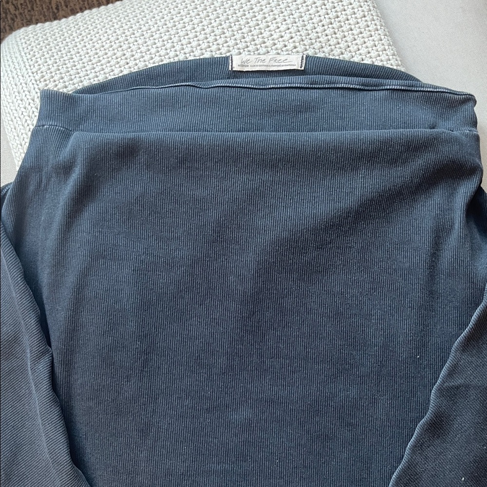 We the Free “Gigi” Off-the-Shoulder Ribbed Long sleeve - Picture 4 of 10